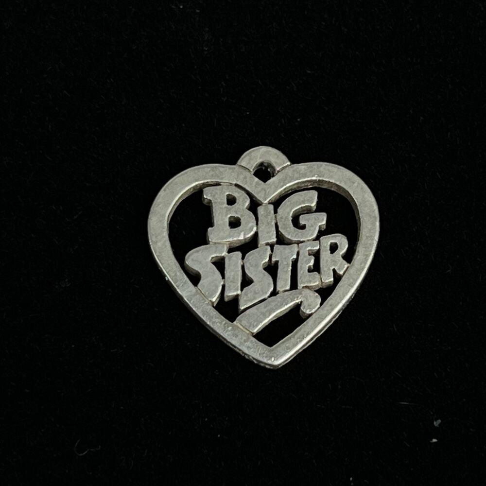 James Avery Sterling Silver Big Sister Heart Charm AVERY STER